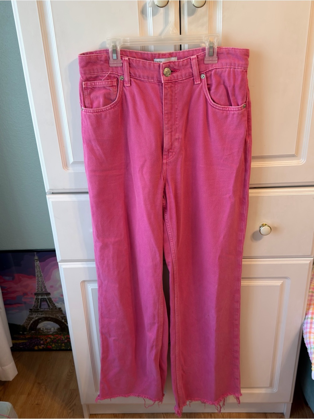 Zara Hot Pink Denim Jeans 🩷